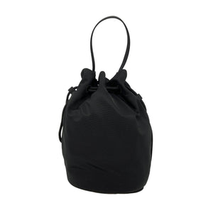 Alexander Wang Sleek Black Dome Mini Nylon Bucket Bag