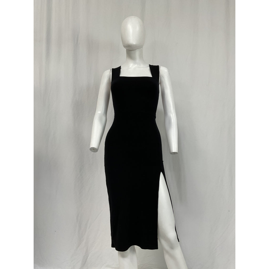 Reformation 'Cassi' Black Tencel Lyocell Knit Dress Size XS