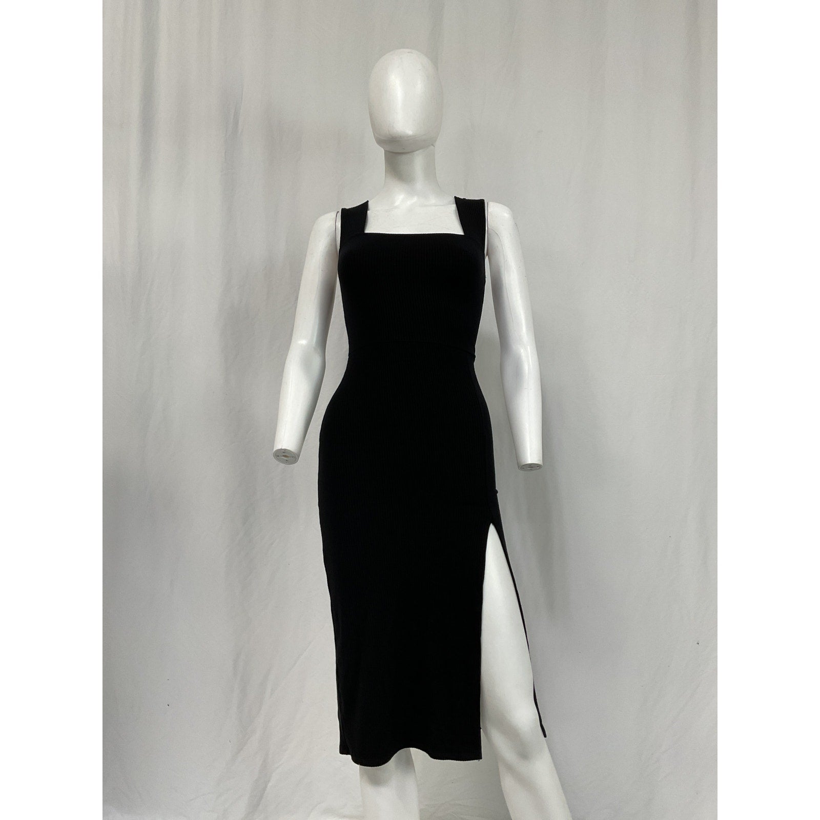 Reformation 'Cassi' Black Tencel Lyocell Knit Dress Size XS