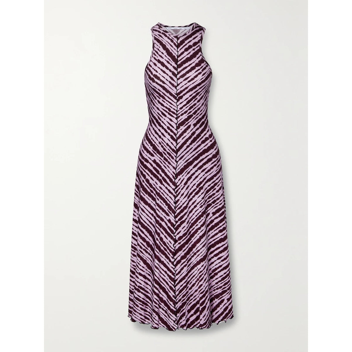 Proenza Schouler Tie-Dyed Stretch-Jersey Purple Maxi Dress Size XS