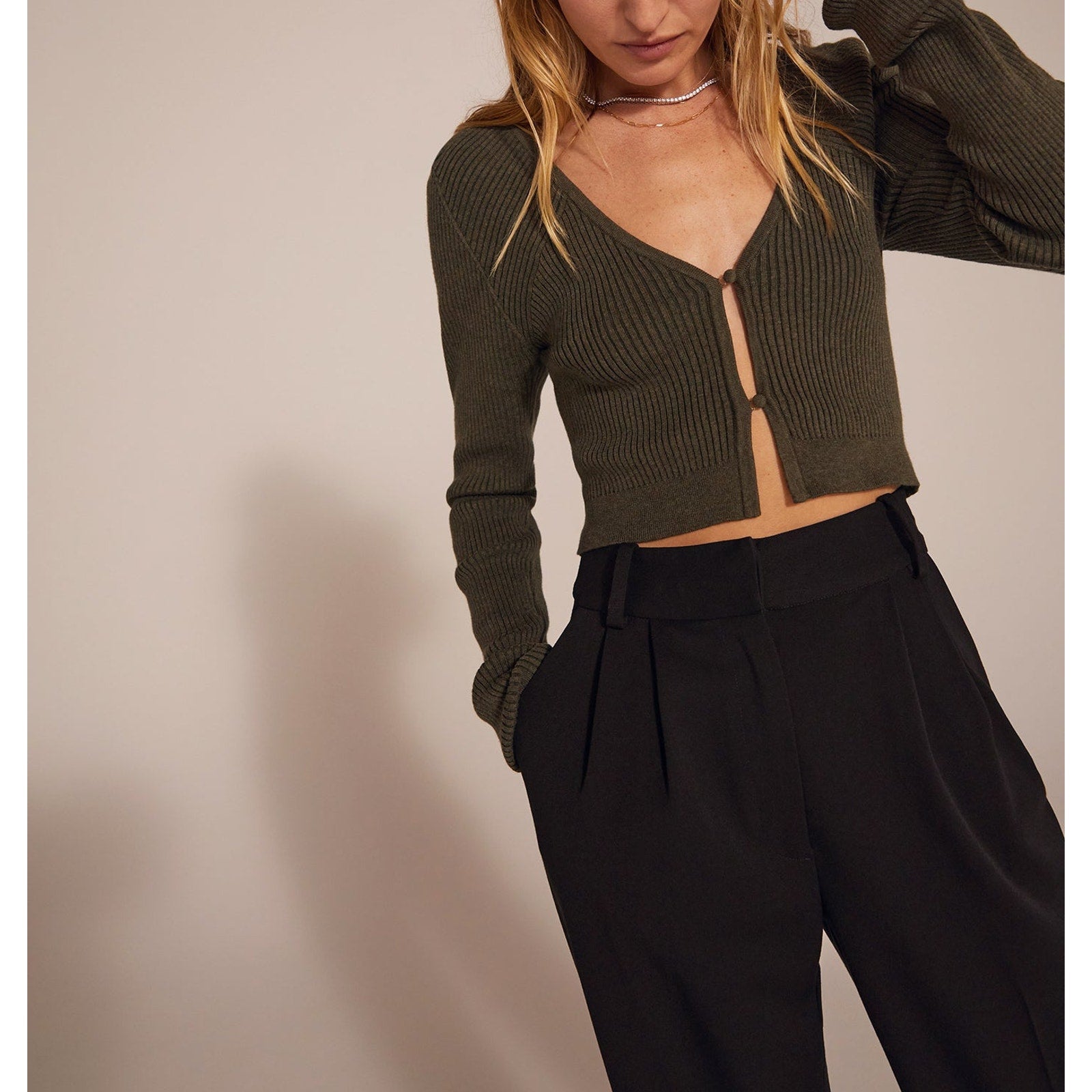 Favorite Daughter 'The Darcy' Green Cardigan Size M