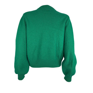 Helsa Cozy Green Lynnea Crew Sweater Size S