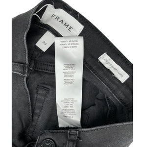 Frame Classic Black Le High Straight Denim Jeans Size 23