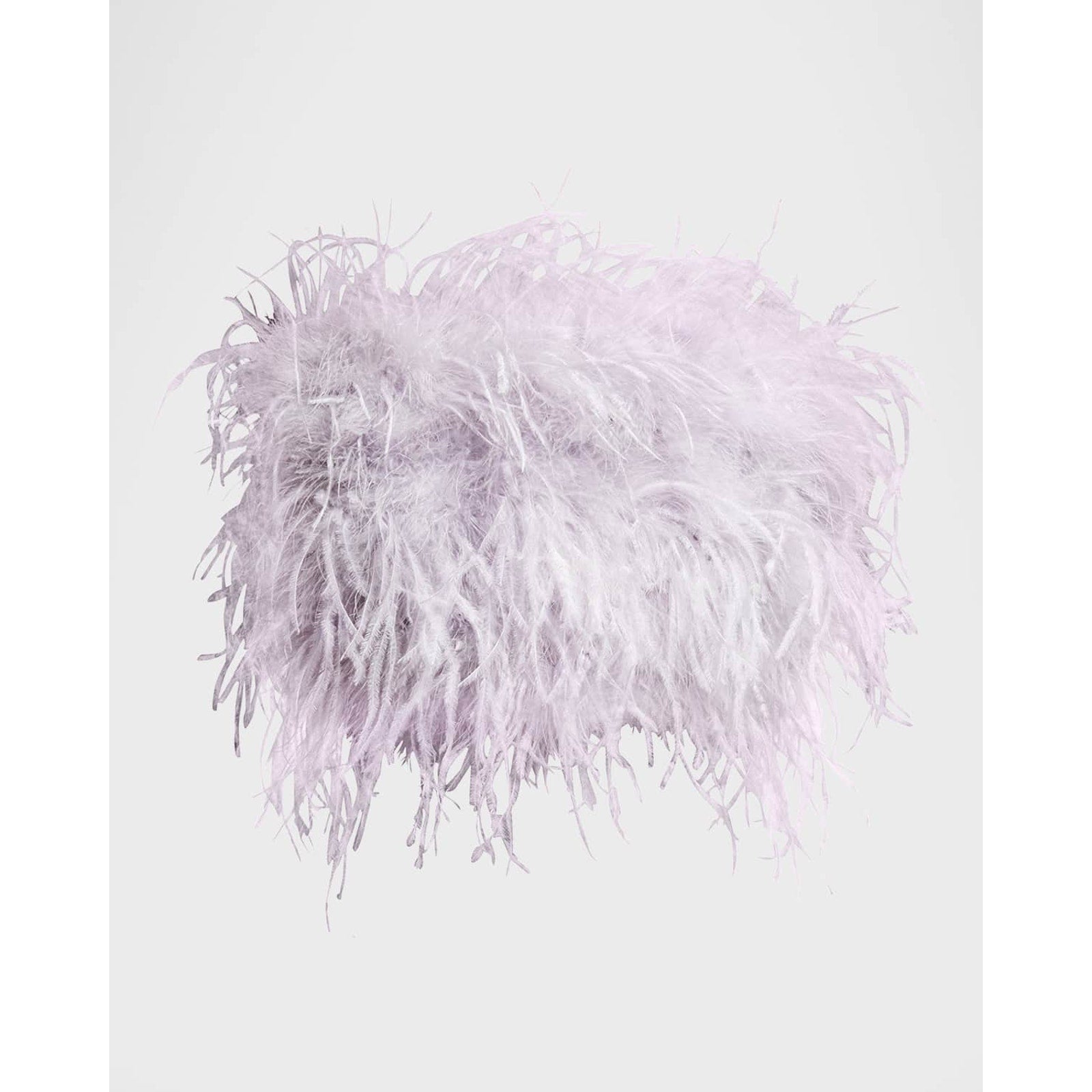 Lamarque 'Zaina' Purple Ostrich Feather Bustier Top Size S - NWT