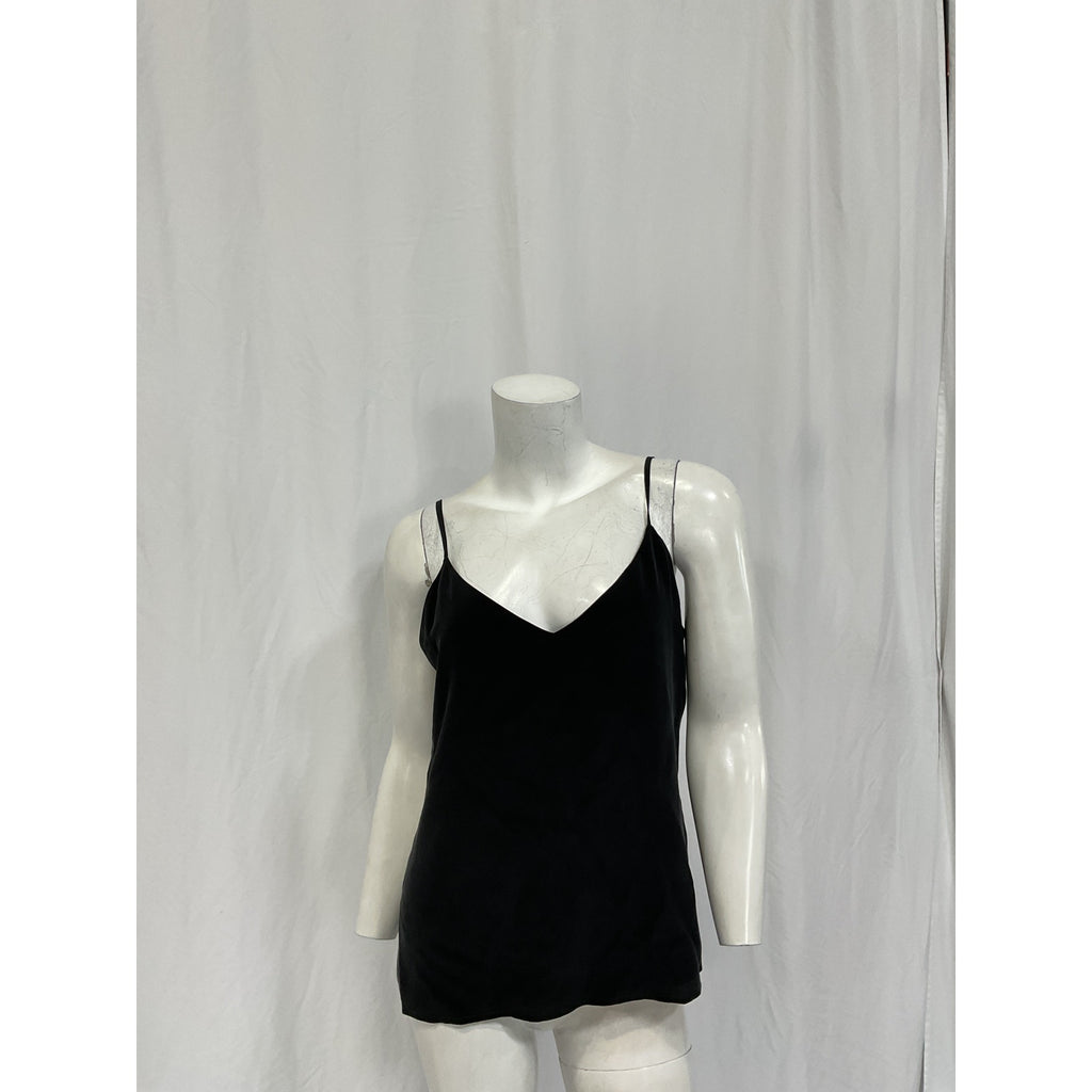 L'Agence 'Jane' Black Silk Camisole Top Size S