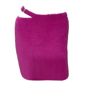 Simkhai Fuzzy Hot Pink Paytra Mini Skirt Size Medium NWT