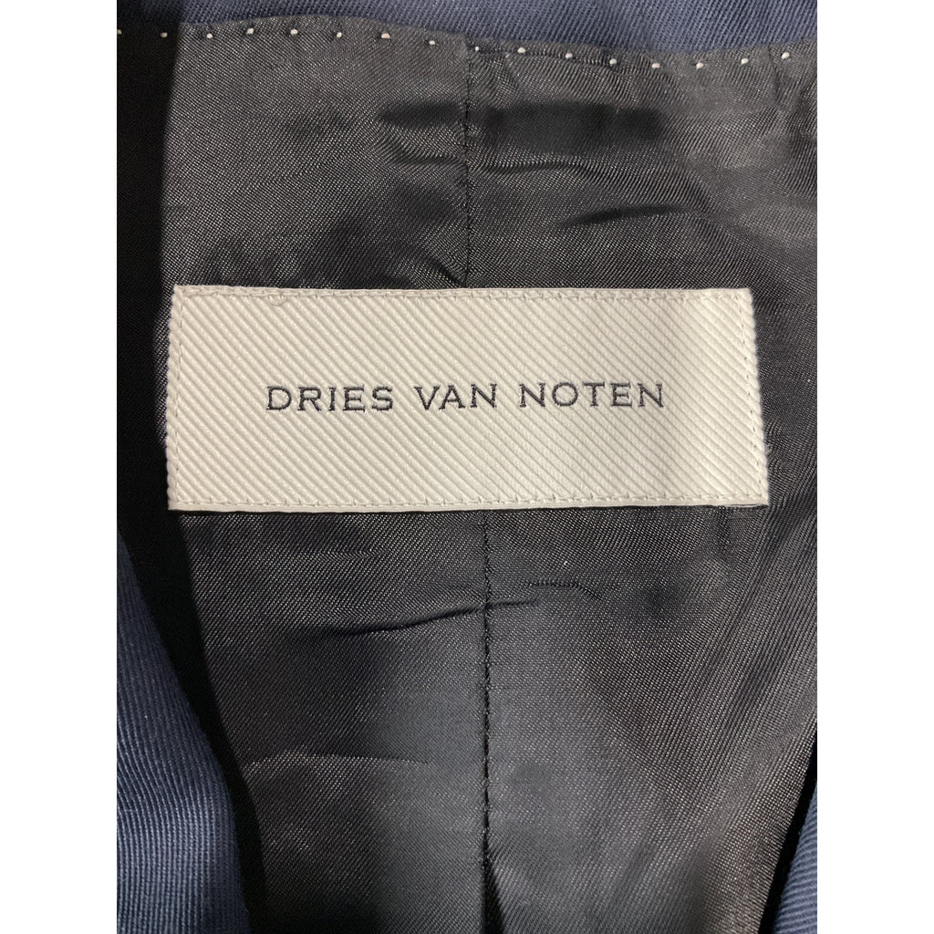 Dries Van Noten Navy Viscose Wool Blazer Size EU 34 / US 4