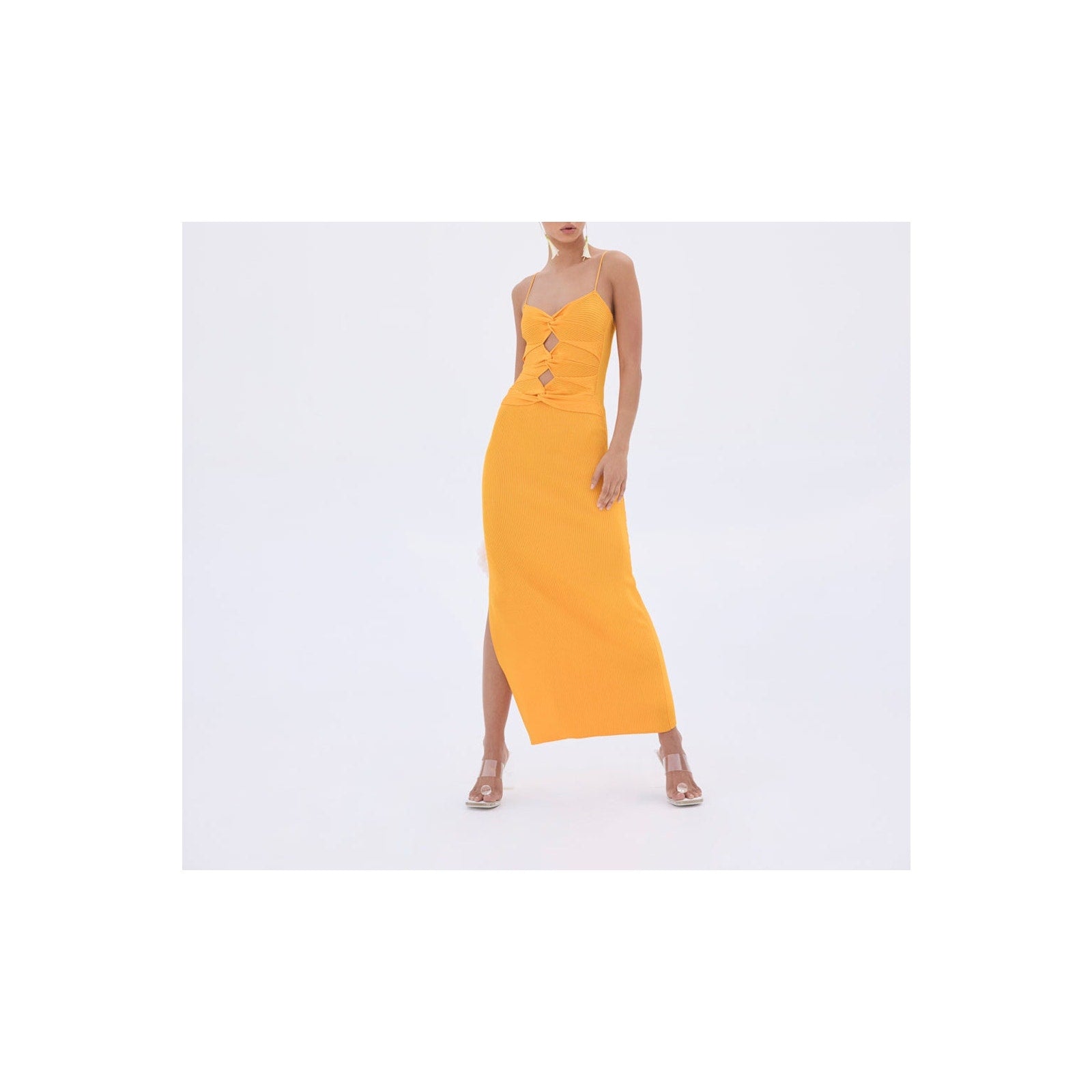 Cult Gaia 'Honey' Gold Knit Dress Size S - NWT