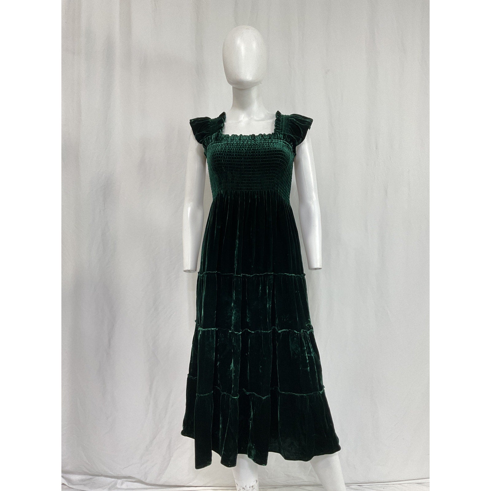 Hill House Home 'The Ellie' Green Cotton Nap Dress Size XS
