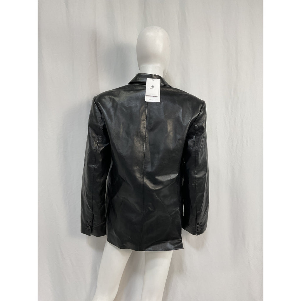 Anine Bing 'Classic' Black Polyester Blazer Size S - NWT
