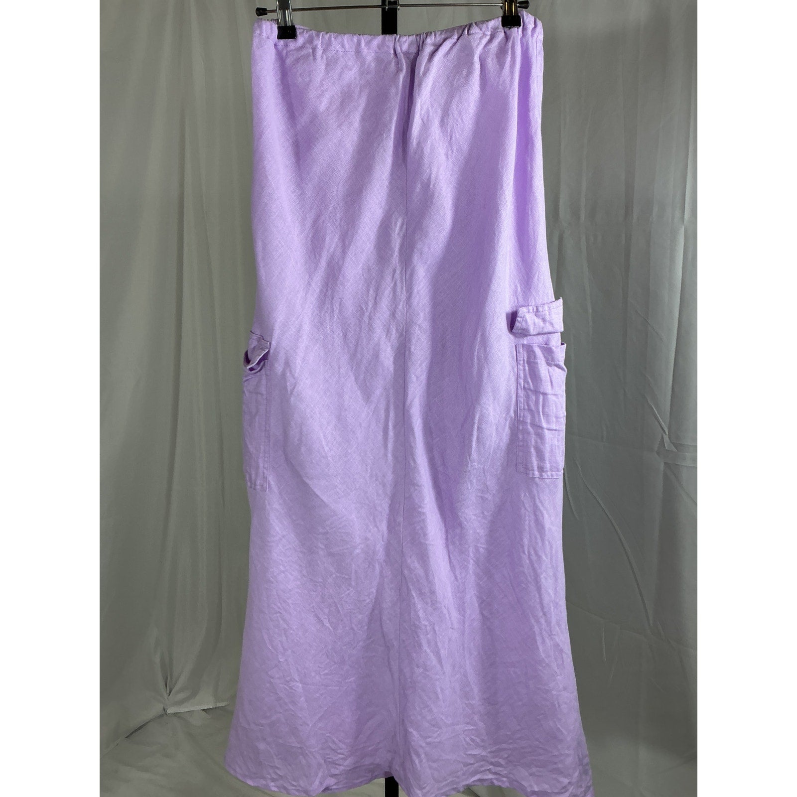 Faithfull The Brand 'Katala' Purple Linen Skirt Size XXL