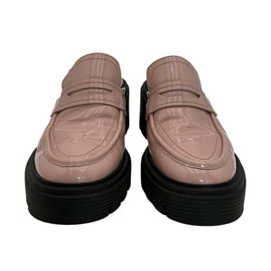 Stuart Weitzman Patent Pink Soho Mule Size 8.5