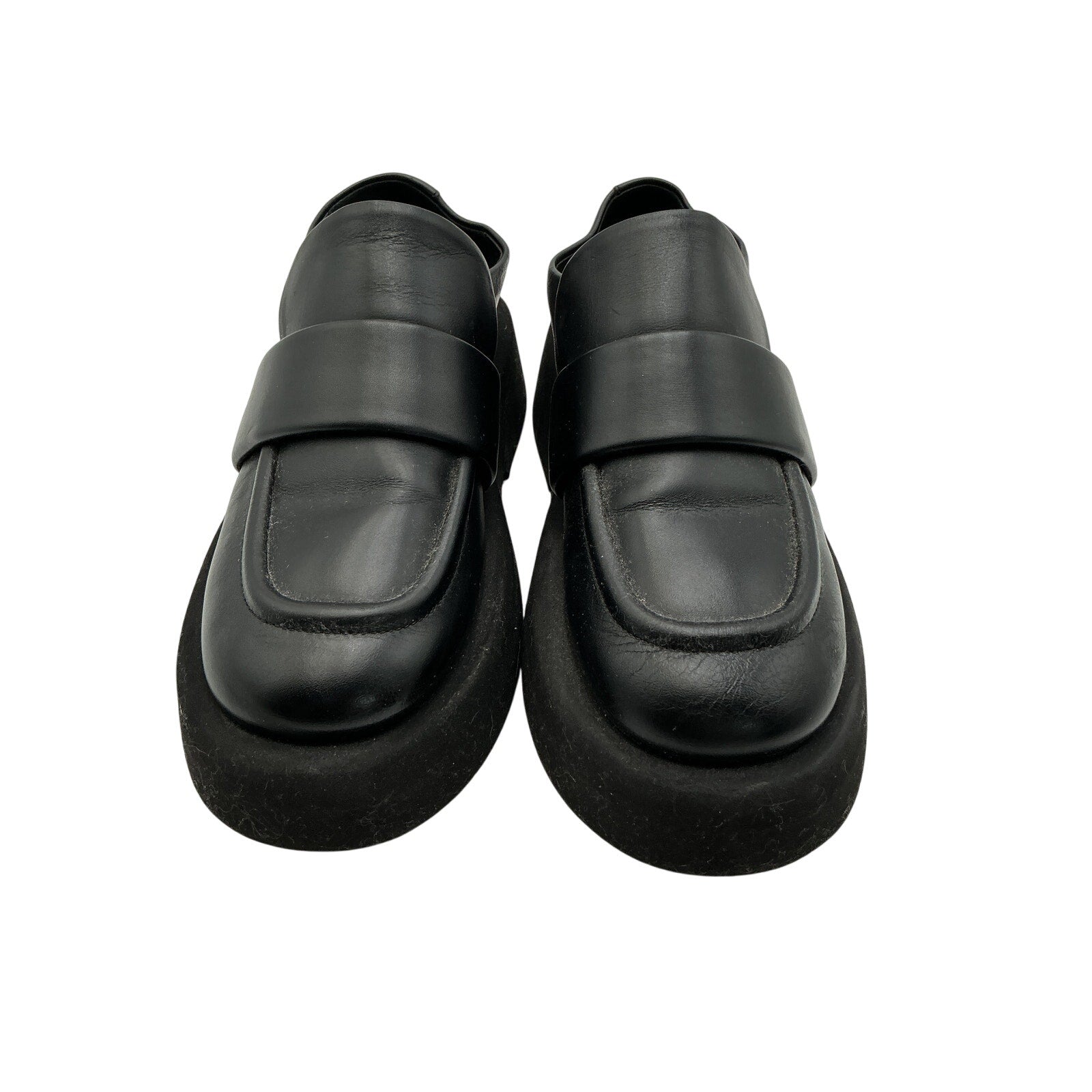 Mars�ll 'Gomme' Black Leather Gommellone Loafers Size 5.5