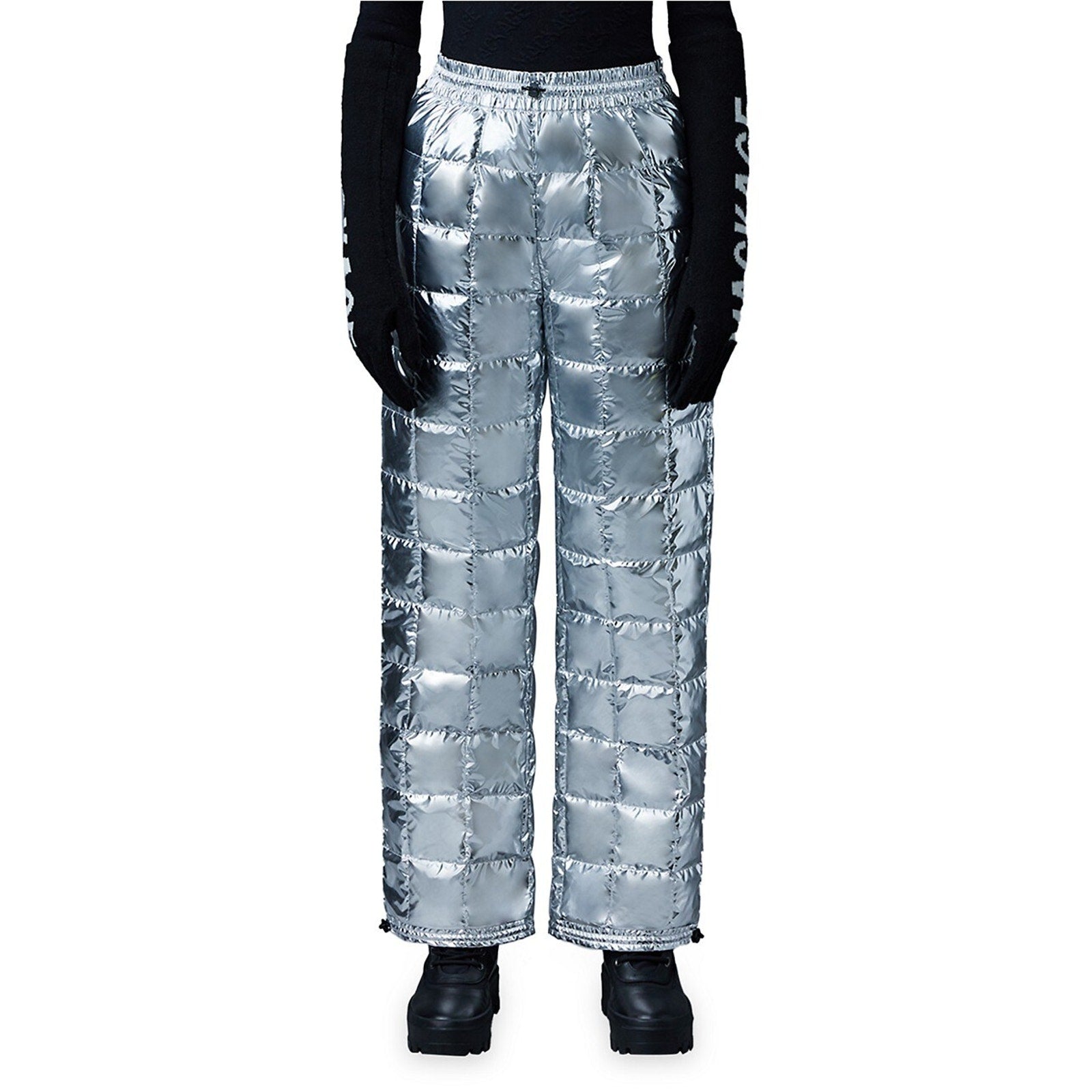 Mackage 'Aeryn' Silver Metallic Down Ski Pants Size S