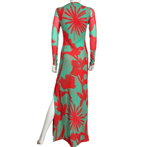 Eywasouls Malibu Floral Multicolor Scarlet Dress Size XS