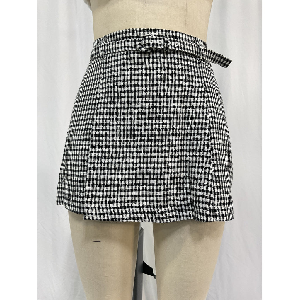 Reformation 'Rory' Black Linen Skirt Size 2