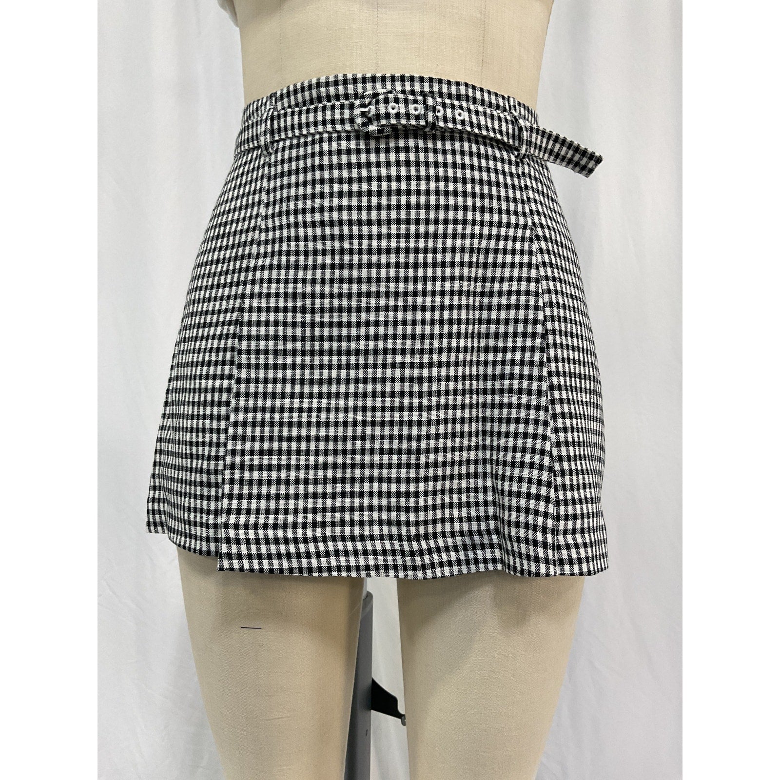 Reformation 'Rory' Black Linen Skirt Size 2