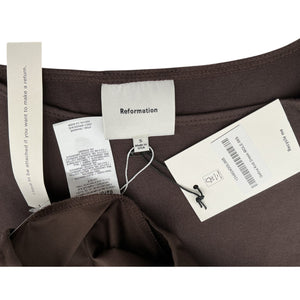 Reformation Knit Brown Defina Dress Size S