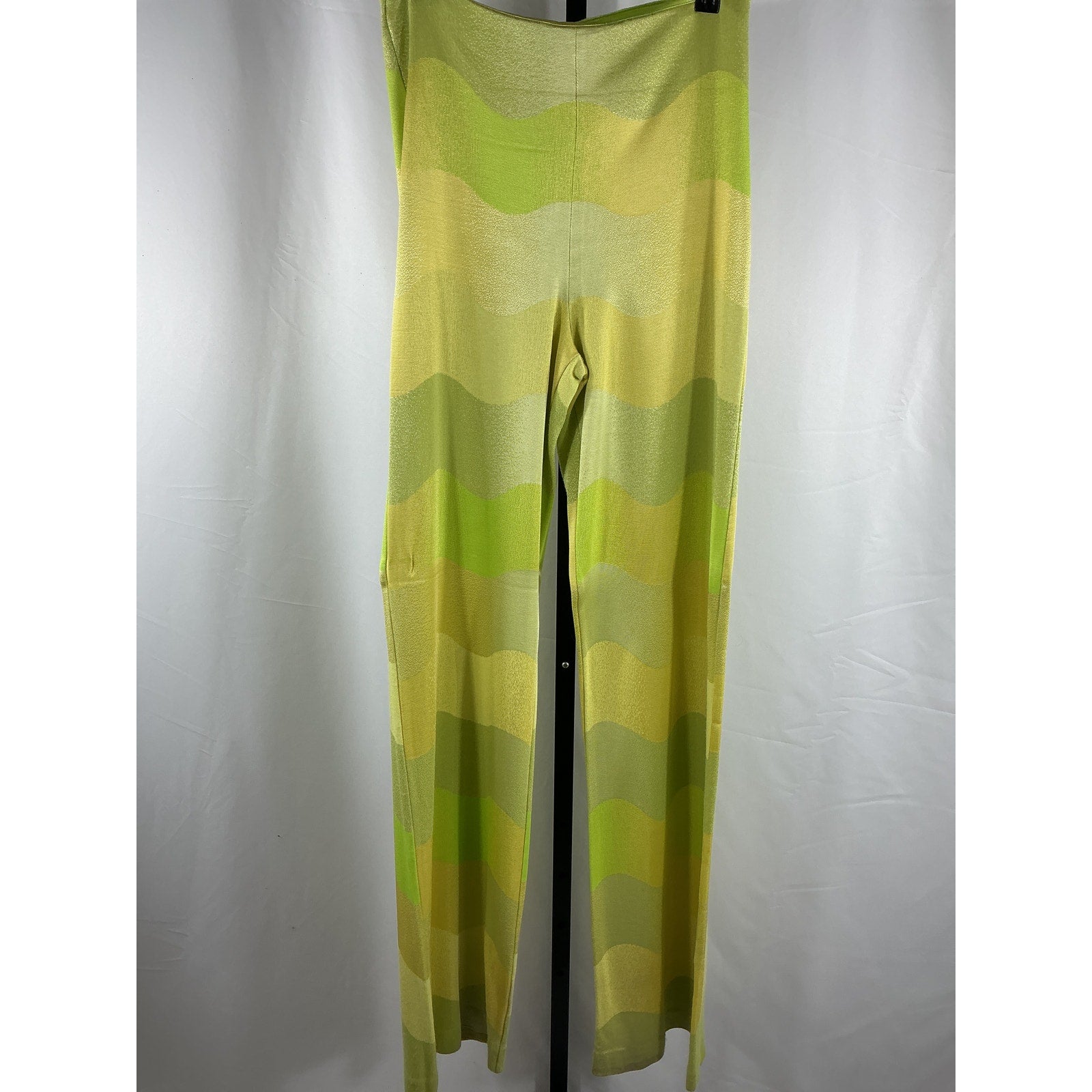 Alexis 'Angelika' Green Viscose Straight-Leg Pants Size M