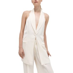 St. Agni Halter Ivory Helm Vest Size XS