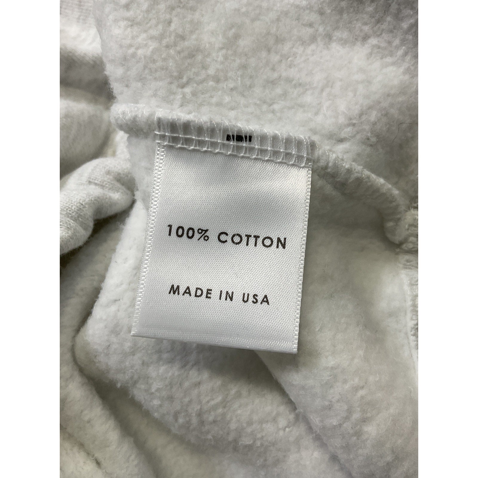 Lpa 'Mock' White Neck Zip Fleece Sweater Size M
