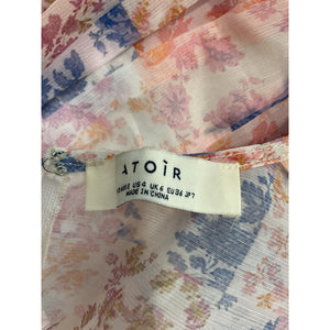 Atoir Elegant Romance Patch Print Solo Mini Dress Size S