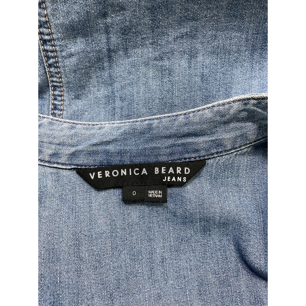 Veronica Beard 'Dalton' Blue Top Size 0
