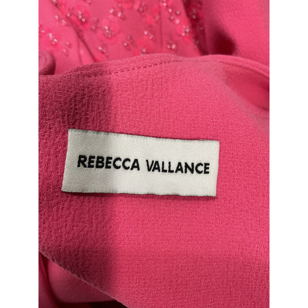 Rebecca Vallance 'Marie' Pink Sequin Detail Long Sleeve Dress Size 4