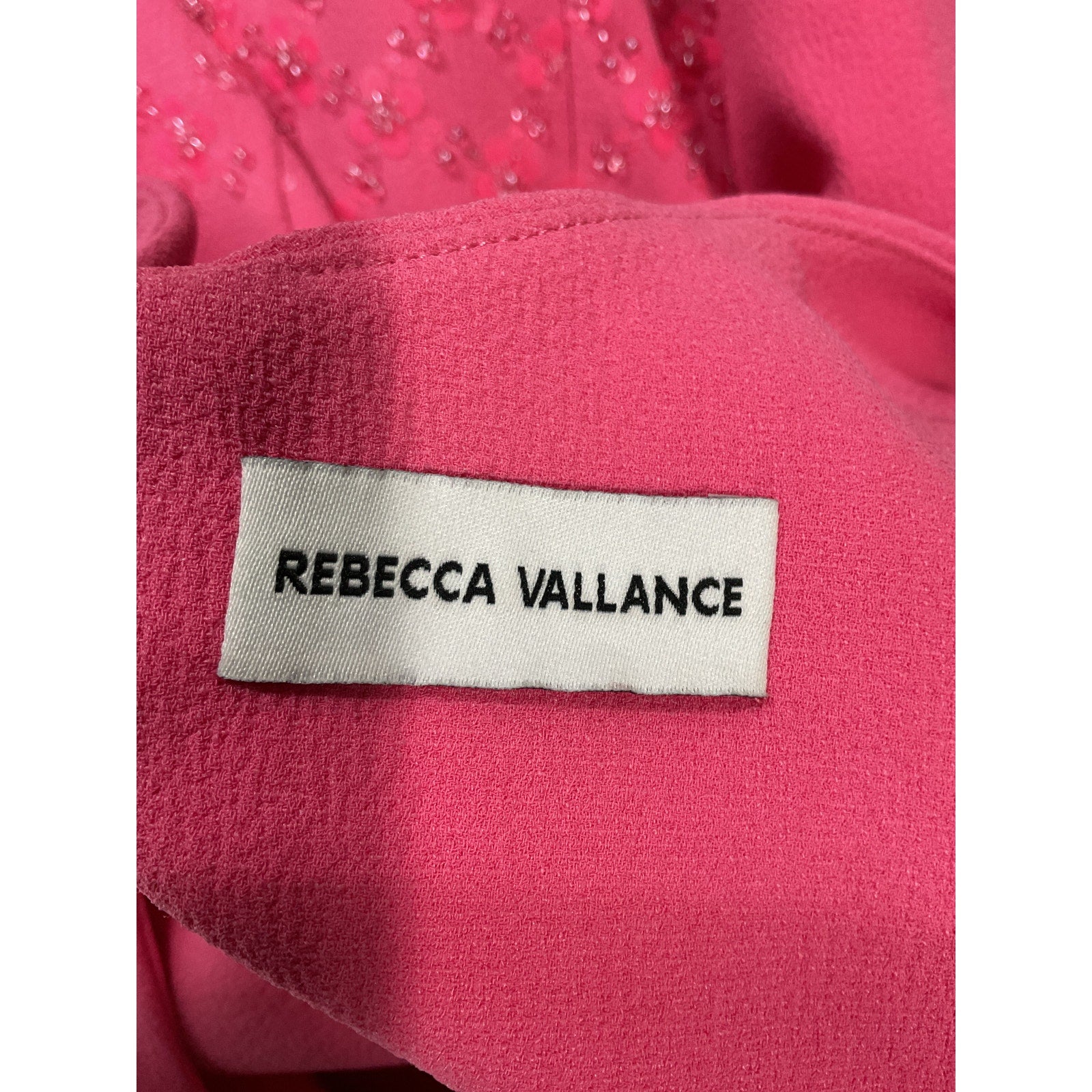 Rebecca Vallance 'Marie' Pink Sequin Detail Long Sleeve Dress Size 4