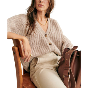 Sézane 'Basile' Tan Alpaca Cardigan Size M