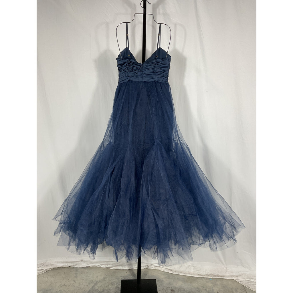 Hutch 'Toni' Blue Polyester Gown Size 2 - NWT
