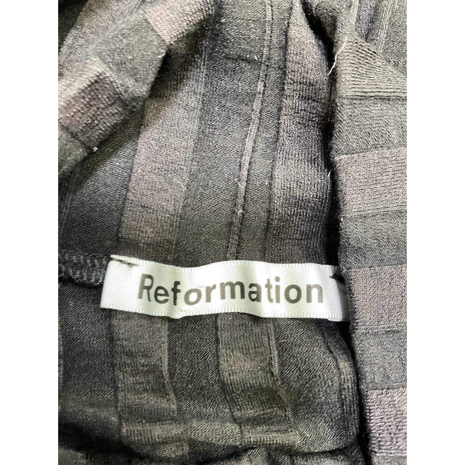 Reformation 'Libra' Black Tencel Dress Size M