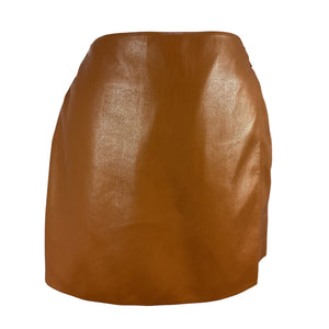 Nanushka Sleek Brown Svana Mini Skirt Size S