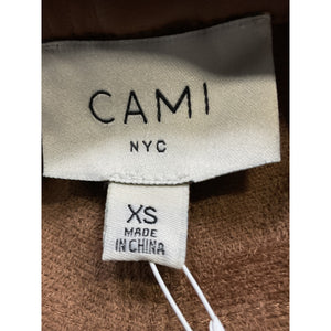 Cami Nyc 'Hanie' Brown Cropped Faux Leather Straight-Leg Pants Size XS - NWT