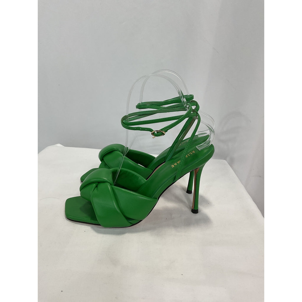 Alias Mae 'Milla' Green Leather Sandal Size 7