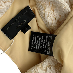 Michael Costello Lace Beige Lane Dress Size S