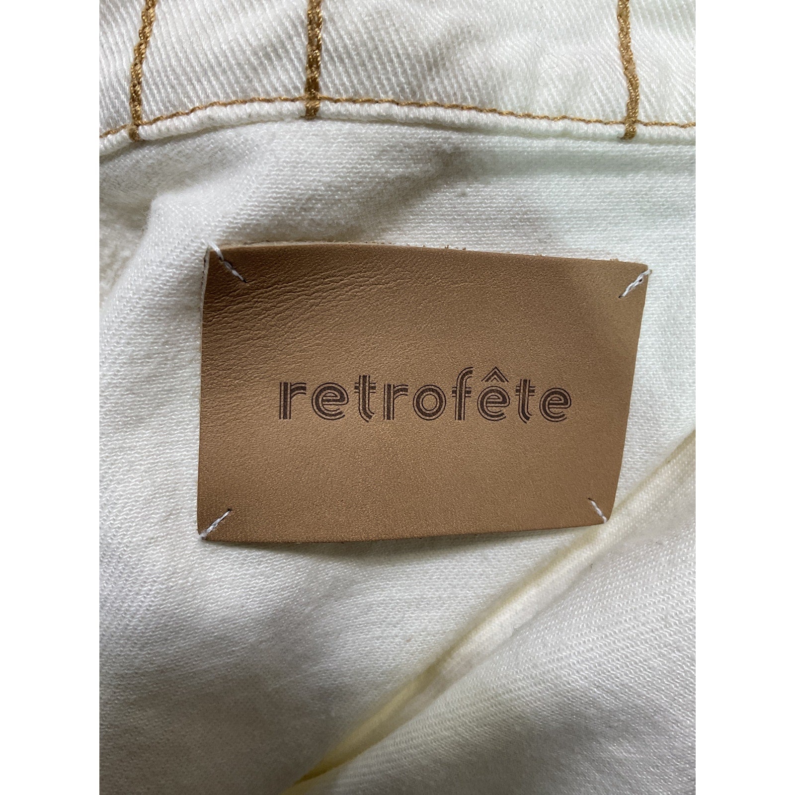Retrofete 'Lapel' White Jacket Size XS