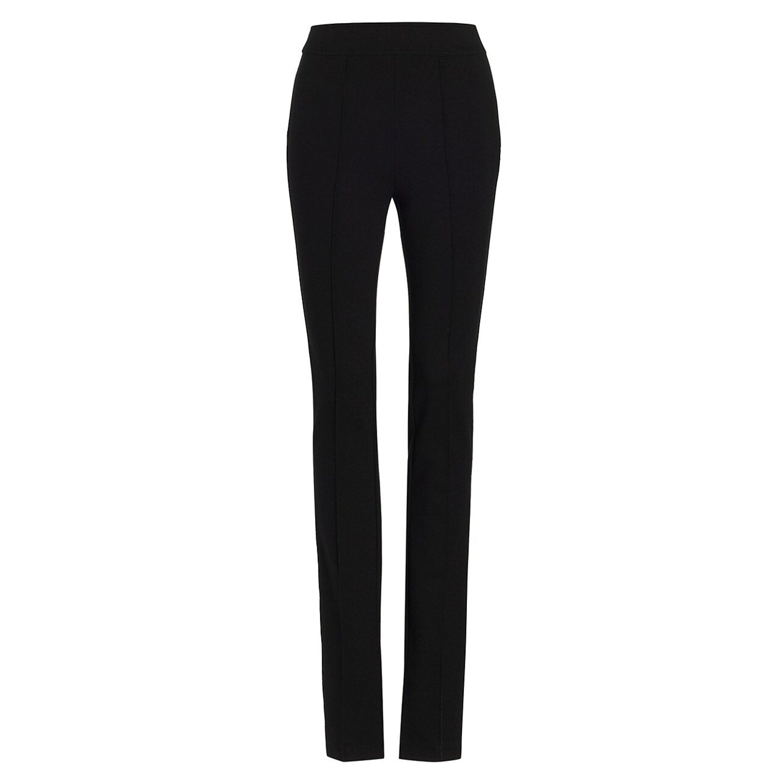 Helmut Lang Black Rayon Split-Hem Legging Pants Size 4