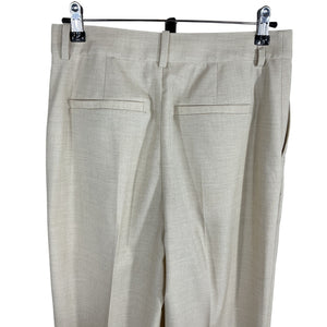 L'Academie Tailored Cream Hendry Trousers Size S