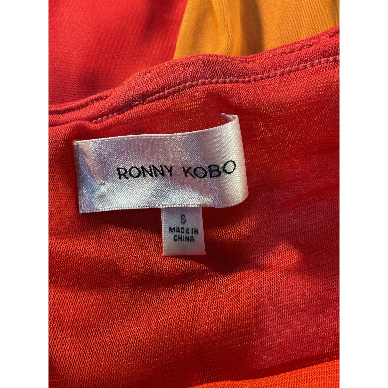 Ronny Kobo 'Tasha' Orange Skirt Size S