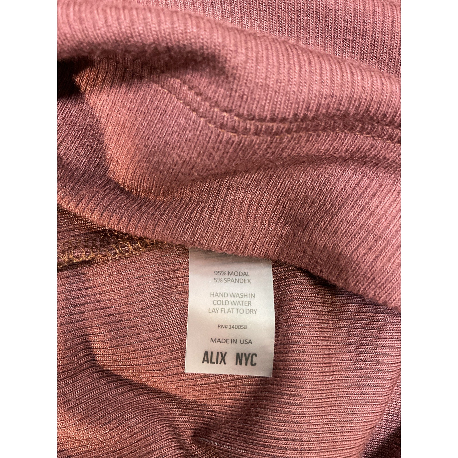 Alix Nyc 'Lisbon' Red Spandex Turtleneck Mini Dress Size M