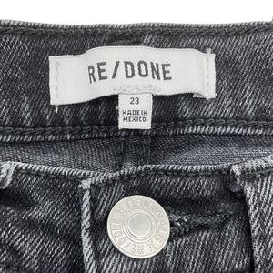 Re/Done Classic Washed Noir 70s Stove Pipe Denim Jeans Size 23