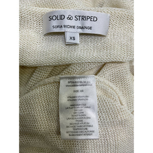 Solid & Striped Knit Cream Nicki Dress Size XS