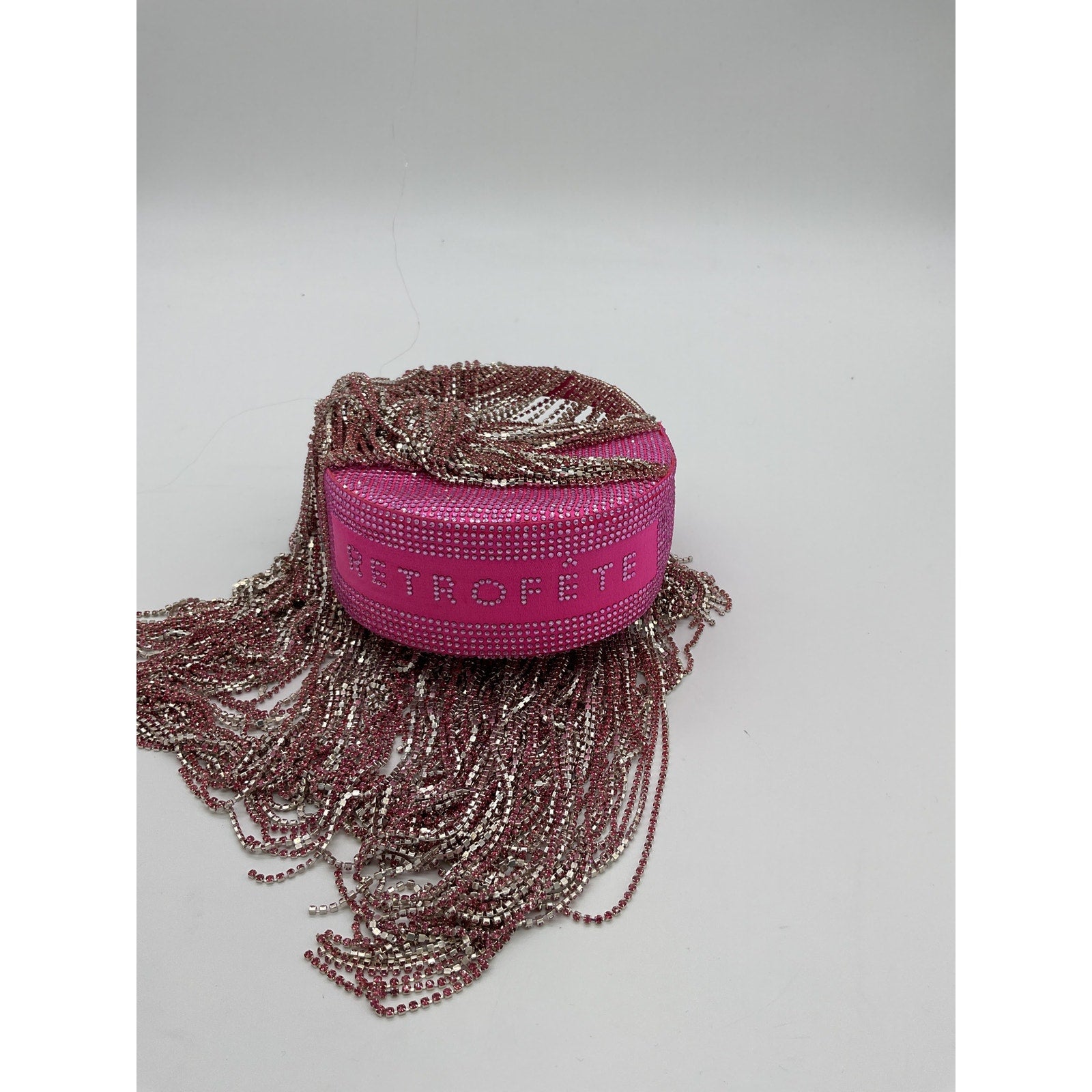 Retrofete 'Talia' Pink Small Crystal Bag