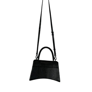 Balenciaga Textured Black Hourglass Bag