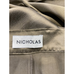 Nicholas Silky Khaki Neha Pants Size 4