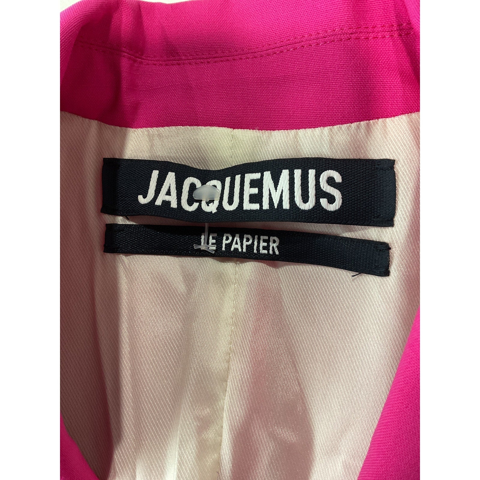 Jacquemus 'La Veste' Pink Virgin Wool Filu Blazer Size 36