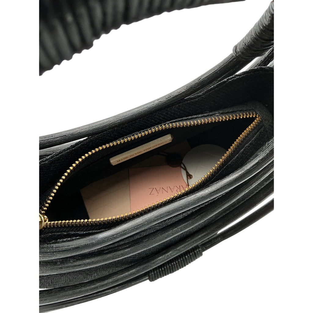 Aranaz 'Curba' Black Mini Handbag