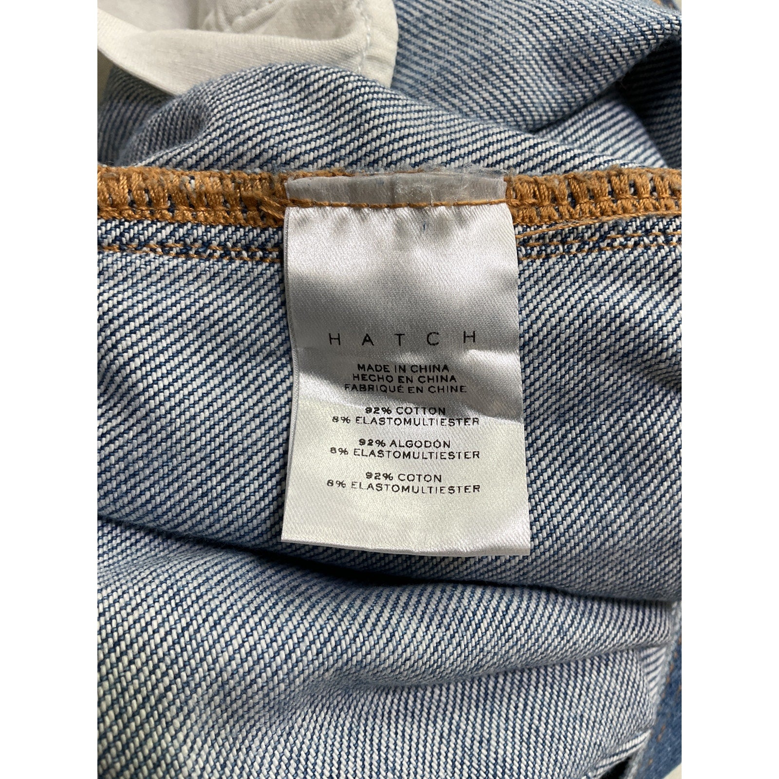 Hatch 'The Denim' Blue Cotton Maternity Overall Size L