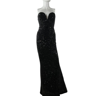 Nookie Sequined Black Lumiere Dress Size S